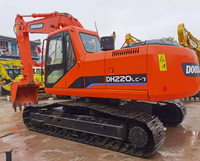 Offre Spéciale – Excavatrice Intermédiaire d'Occasion Doosan DH220 d'Origine Coréenne, Entièrement Inspectée, Faible Kilométrage, Idéale pour les Travaux de Fondation Routière et de Terrassement
