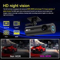 Mini Cámara DVR Oculta para Auto sin Pantalla, Caja Negra para Auto, Lente HD, Cámara para Tablero Inteligente 2K con Visión Nocturna, Wifi, Dashcam 2K