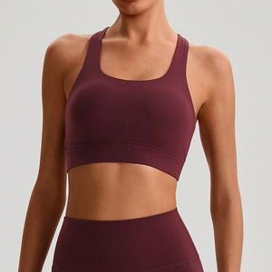 SHINBENE Soutien-gorge de <span class=keywords><strong>sport</strong></span> pour <span class=keywords><strong>femme</strong></span>, dos croisé, idéal pour la gym, le fitness et le yoga - Product Image 5