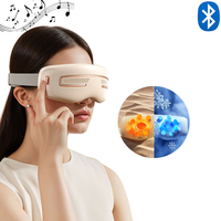Masseur oculaire intelligent portable 3D à points d'acupression avec fonction musicale, batterie au lithium, dernière version, mini compresse chaude et froide efficace pour les yeux
