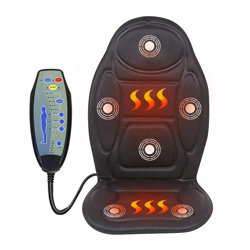 Meiyang nhà máy bán mini xách tay trở lại rung động nước nóng massage xe massage nệm đệm Massager cho nhà hoặc xe sử dụng
