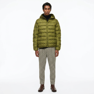 New 2026 High Quality Men's Winter Puffer Jacket Canvas <b>Bubble</b> <b>Coat</b> Stand Collar Stylish High Street Design Front Quick Dry - Product Image 1