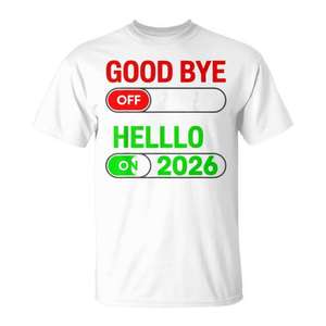 Adiós 2025, Hola 2026, Camiseta de Año Nuevo con alegría navideña - Product Image 1