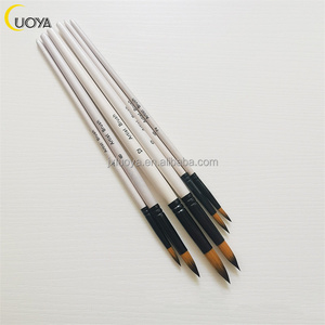 <strong>Best</strong> Nylon Round and Flat <strong>Paint</strong> <strong>Brushes</strong> for Watercolor <strong>Artists</strong> Fine Art Drawing <strong>Brush</strong> with Wood Handle Price for Size - Product Image 2