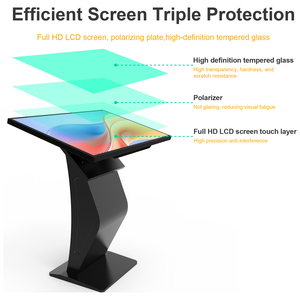 En stock aux États-Unis - Kiosque interactif tactile de 32 pouces, RK3568S 2+32G, Android 11, tactile capacitif pour bureau, réception, orientation - Product Image 3
