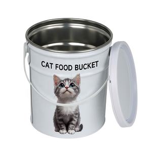 Certification Iso 178*200mm anneau de verrouillage poignée seau en métal avec couvercle fer blanc 5 <span class=keywords><strong>litres</strong></span> boîte de conserve pour le stockage de grains de café - Product Image 6