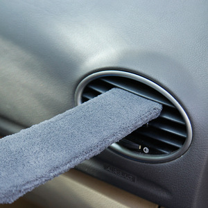 Brosse de nettoyage pour aérateur de climatisation de voiture, en plastique et tissu de coton, manuelle, pour le nettoyage intérieur des véhicules - Product Image 3