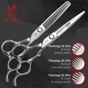 Tijeras <span class=keywords><strong>de</strong></span> Peluquería Profesionales <span class=keywords><strong>de</strong></span> Acero JP440C <span class=keywords><strong>de</strong></span> 6 Pulgadas, Juego <span class=keywords><strong>de</strong></span> Tijeras para Peinar el Cabello - Product Image 5