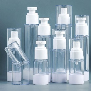 Clear Cosmetic 15ml 30ml 50ml 80ml 100ml 120ml Airless <b>Bottle</b> Lotion Foundation Serum Face Cream Press Pump <b>Bottle</b> - Product Image 2