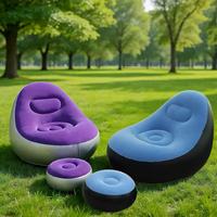 Nouveau canapé-lit gonflable pliable moderne BMJ avec repose-pieds, chaise confortable en tissu floqué, modèle BMJ-343 pour salon