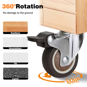 Sofort lieferbar, keine Mindestbestellmenge: Moderne Möbelrollen mit Bremse für Hotelsofas und Bürostühle – Drehbare Rollen - Product Image 6