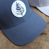 Casquettes de golf en PVC caoutchouc personnalisées haut de gamme avec logo de luxe, ajustables, respirantes, performantes, à 6 panneaux, pour le branding