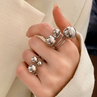 Vershal C-236 2026 Nouvelle Arrivée Bague Double Bande Boule Plaqué Or Véritable Multicolore pour Femme Bijou Tendance Quotidien