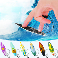 Planche de surf miniature pour les doigts en plastique à logo personnalisé, très vendue, pour le vent