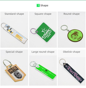 Porte-clés tissé brodé <span class=keywords><strong>personnalisé</strong></span>, étiquette de vol, « Retirer avant le vol », pour moto, bagages, promotionnel, avec logo de marque, sangle en tissu - Product Image 4