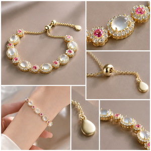 Pulsera de Turmalina Natural y Jade Blanco de Estilo Juvenil para Mujer, Regalo para Chicas - Product Image 5