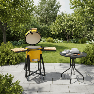 Auplex <strong>Argentinian</strong> <strong>Grill</strong> 15-Inch Kamado <strong>Grill</strong> Outdoor Charcoal Smoker BBQ <strong>Grills</strong> - Product Image 2