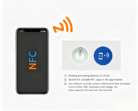 Étiquette RFID UHF 213 haute performance, lavable, résistante à l'humidité, puce durable, 13,56 MHz, pour la chaîne d'approvisionnement des vêtements, Syncode