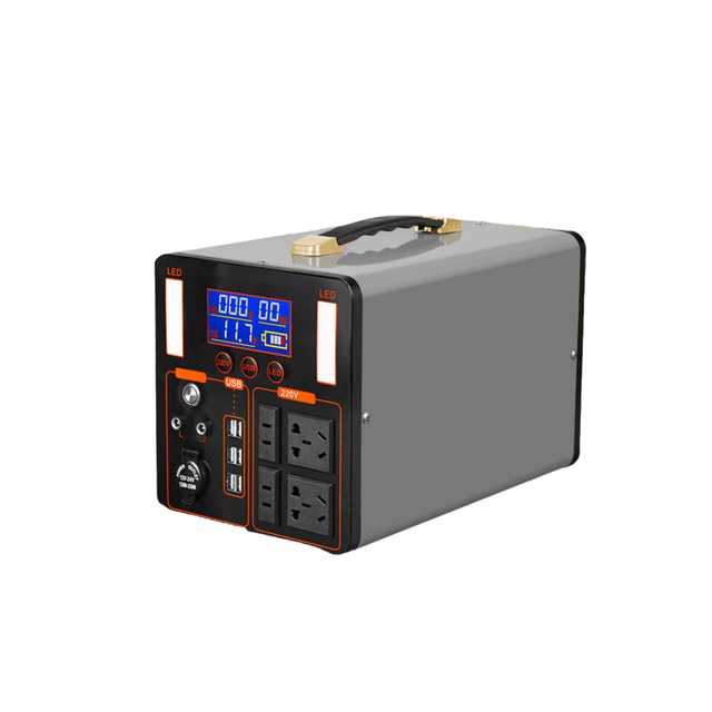 Hot Sale Portable Power Stations 600W/900W/1200W AC Adaptor with Square Aluminum Shell Battery From China for Hiking