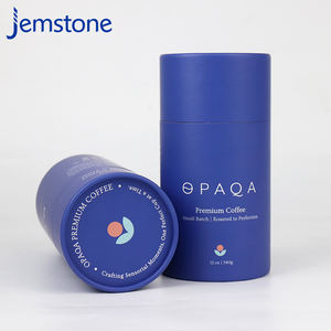 Tubes en papier kraft écologiques et recyclables pour les boissons au thé et au café avec estampage à chaud et gaufrage Emballage de tubes en papier - Product Image 4