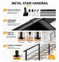 Anpassbare, Langlebige Metall-Treppengeländer & Villen-Handlaufsysteme - Premium Aluminium-Balkongeländer, Treppengeländer & Schutzgeländer