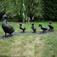 Décoration de jardin extérieure moderne en bronze sur mesure grandeur nature, technique de moulage 3D en laiton plaqué, cadeau personnalisé