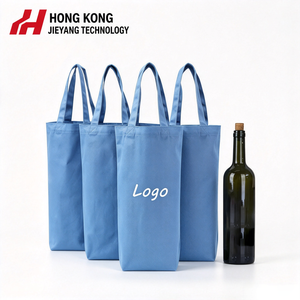 Bolsa de Lona Blanca para 1 Botella de Vino, Reutilizable, Ecológica, para Regalo de Champán, con Logotipo Personalizado, Tamaño Pequeño, Venta al Por Mayor - Product Image 1