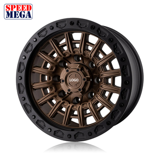 ล้อแม็กซ์ออฟโรด Speed Mega Bronze Mesh แบบ Beadlock สีดำ น้ำหนักเบา สำหรับรถบรรทุก SUV รถยนต์ ขนาด 17 18 19 20 นิ้ว - Product Image 3