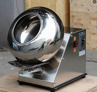 Machine à enrober les confiseries électrique automatique portable en acier inoxydable pour la fabrication de sucre caramélisé, petits chocolats, amandes et bonbons