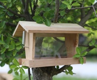 FSC et SEDEX 4 P vérifiés extérieur maison d'oiseau sauvage et mangeoire mangeoire à oiseaux en bois