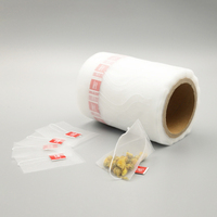 Sachets de thé vides populaires en fibre de maïs PLA écologiques, emballage et impression biodégradables