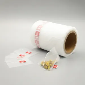 流行的Eco PLA玉米纤维空茶袋可生物降解茶袋