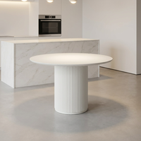 Table basse blanche minimaliste nordique 1200 mm, plateau en MDF écologique et durable sans peinture, table centrale moderne pour salon, OEM