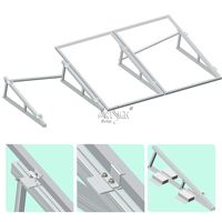 Kit Braket Pemasangan Atap Segitiga Aluminium Art Sign untuk Panel Surya, Kemiringan Dapat Disesuaikan untuk Sistem Pemasangan Panel PV Atap Datar