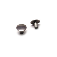Riveteuse OEM personnalisé en acier au carbone Tête plate Contact électrique Creux Rivets en cuir Rivet semi-tubulaire pour patin à glace