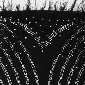 เดรสคลับรัดรูปประดับเพชรซีทรูสุดเซ็กซี่แฟชั่นฤดูร้อนสำหรับผู้หญิง - Product Image 4