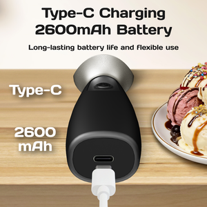 Cuillère à glace chauffante intelligente avec écran LED, outil de cuisine à chauffage rapide, cuillère à glace chauffante rechargeable - Product Image 4