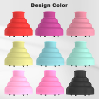 Diffuseur de sèche-cheveux universel pliable en silicone durable avec design professionnel de qualité salon pour les voyages