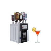 Machine à cocktails robotisée intelligente en acier inoxydable avec écran tactile, boissons automatiques, design écologique et luxueux