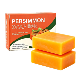 Jabón <span class=keywords><strong>de</strong></span> Caqui Desodorante, Control <span class=keywords><strong>de</strong></span> Olor Corporal, Limpieza Profunda, Hidratante, Jabón Natural Diario para Cara y Cuerpo, para Mujeres y Hombres, 100g, OEM - Product Image 5