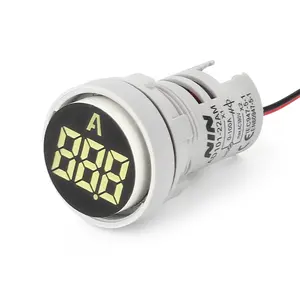 AD101-22AM 22mm yuvarlak mini endüstriyel göstergesi dijital gösterge ışığı AC ampermetre