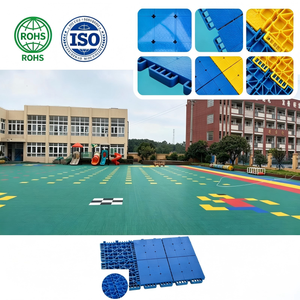 Kindergarten Playground Suspended Interlocking Floor <b>Tiles</b>, Safety Anti-slip Outdoor <b>Plastic</b> Sports Flooring interlocking sports - Product Image 4
