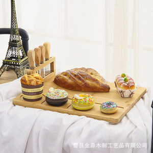 Wooden Cheese Board Set With <b>Knives</b> Multifunctional Serving Tray For <b>Bread</b> And Pastry Cutting Board - Product Image 5