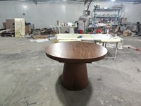 Table à manger design moderne, longueur réglable, extensible, forme ovale, capacité de 6 personnes pour salle à manger