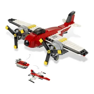 241 pz 3 in 1 mattoni da costruzione modello architetto set elica fai da te avventure aliante aereo assemblare blocchi giocattolo per bambini