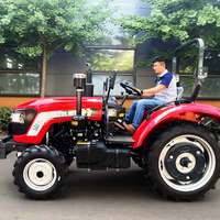Tracteurs agricoles miniatures diesel 4x4 de 40-50 CV avec tondeuse à gazon, fournis directement par l'usine, à prix abordable