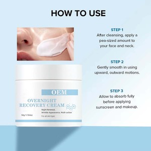 Crème réparatrice à la niacinamide et à l'hyaluronate de sodium - Pour <span class=keywords><strong>une</strong></span> utilisation de jour et de <span class=keywords><strong>nuit</strong></span> pour réduire les rides, hydrater en profondeur et améliorer la texture de la peau - Product Image 4