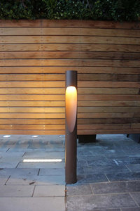 Lámpara de Jardín Decorativa de Acero Corten, Resistente a la Intemperie, Estilo Art Deco - Product Image 2