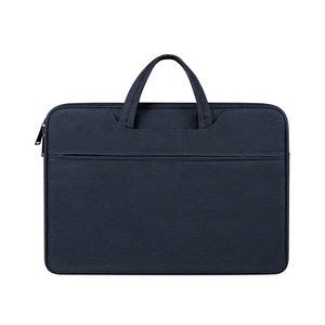 Housse d'ordinateur portable grise fine et imperméable, sacoche légère rembourrée, avec logo, pour voyage d'affaires, mallette durable pour ordinateur portable - Product Image 2