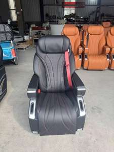 <span class=keywords><strong>KIA</strong></span> Carnival Luxury Aero Seat Primera clase 12V Asiento de coche eléctrico Reposapiés ajustable Cuero transpirable-PVC PU Vito Alphard - Product Image 5